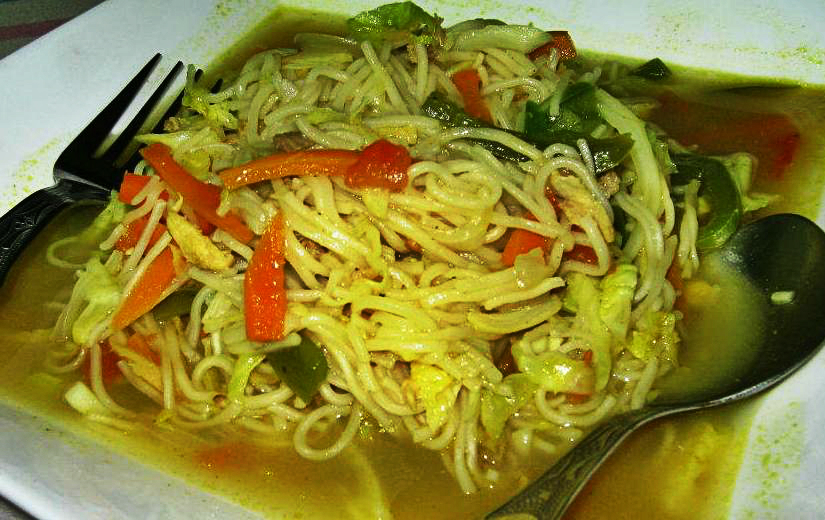 Chicken Thukpa( Tibetan noodle soup)