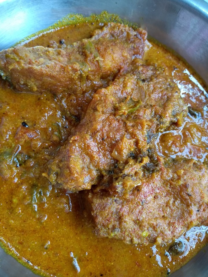 Spicy katla fish recipe with curd/ doi katla