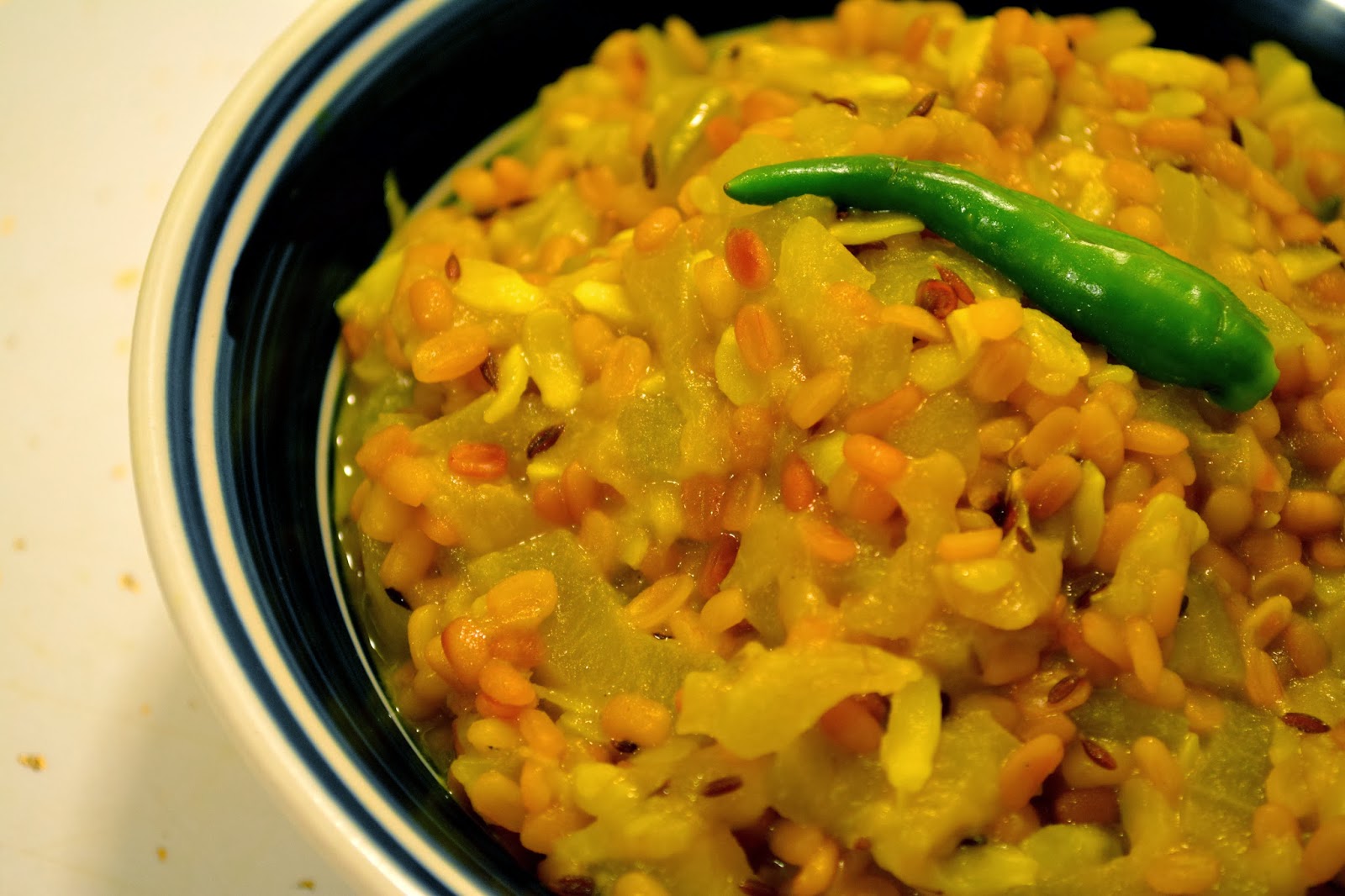 LAO GHONTO (Bottle Gourd with moong dal)